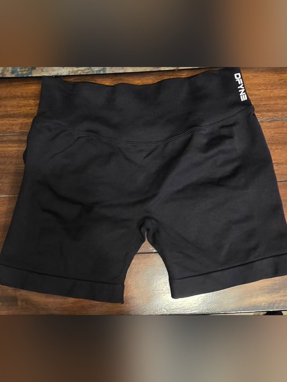 DFYNE Dynamic 4.5" Seamless Gym Shorts, Midnight Black, Size S - Picture 2 of 9